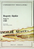 Regesty śląskie tom V 1360