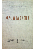 Gombrowicz Opowiadania