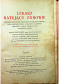 Lekarz ratujący zdrowie tom II 1929 r