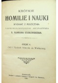 Krótkie homilie i nauki 1906 r.