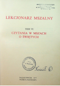 Lekcjonarz mszalny tom VI