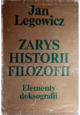 Zarys historii filozofii Elementy doksografii