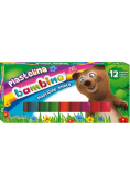 Plastelina 12 kolorów BAMBINO