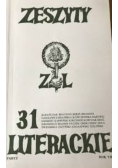 Zeszyt 31 Literackie