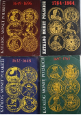 Katalog monet polskich Zestaw 4 książek