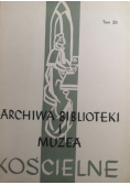 Archiwa biblioteki i muzea kościelne Tom 26