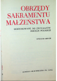 Obrzędy Sakramentu Małżeństwa