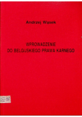 Wprowadzenie do Belgijskiego prawa Karnego