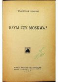Rzym czy Moskwa 1927 r