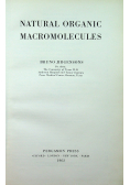 Natural Organic Macromolecules
