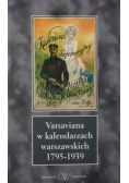 Varsaviana w kalendarzach warszawskich 1795-1939