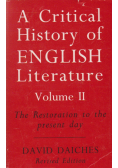 A Critical History of English Literature