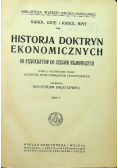 Historja Doktryn Ekonomicznych Tom 1 i 2 1920 r.