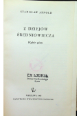 Z dziejów średniowiecza Wybór pism