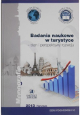 Badania naukowe w turystyce Stan i perspektywy rozwoju