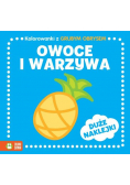 Kolorowanki z grubym obrysem Owoce i warzywa