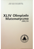 XLIV Olimpiada Matematyczna 1992 93