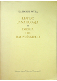 List do Jana Bugaja Droga do Baczyńskiego