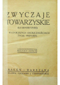 Zwyczaje Towarzyskie 1922r