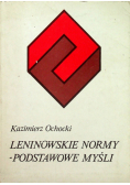Leninowskie normy podstawowe myśli