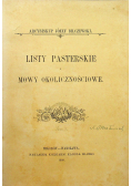 Listy pasterskie i mowy okolicznościowe 1908 r