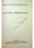 Kultura Staropolska 1932 r.
