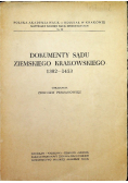 Dokumenty sądu ziemskiego krakowskiego 1302 - 1453