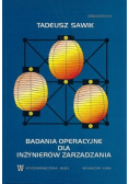 Badania operacyjne dla inżynierów zarządzania