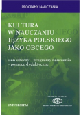 Kultura w nauczaniu języka polskiego jako obcego
