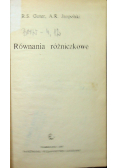 Równania różniczkowe