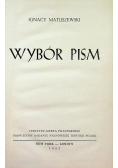 Matuszewski Wybór pism