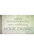 Szkice Perspektywiczne terenu walk 2 korpusu Monte Cassino maj 1944