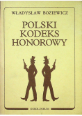 Polski Kodeks Honorowy Reprint z 1939 r.
