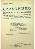 Czasopismo prawnicze i ekonomiczne rocznik XXVIII 1933 r