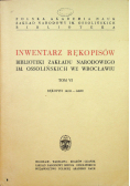 Inwentarz rękopisów tom VI
