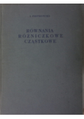 Równania różniczkowe cząstkowe