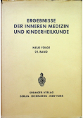 Ergebnisse der inneren medizin und kinderheilkunde