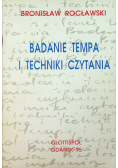 Badanie tempa i techniki czytania