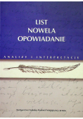 List nowela opowiadanie