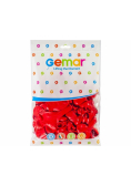 Balony pastelowe Serce bez nadruku czerwone 50szt