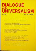 Dialogue and Universalism Vol IX No 5 - 6 / 99