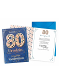 Karnet Urodziny 80