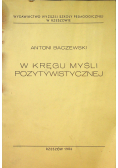 W kręgu myśli pozytywistycznej