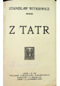 Z Tatr 1907 r