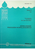 Modelowanie procesów hydrologicznych