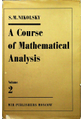 A Course of Mathematical Analysis vol 2