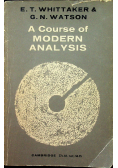 A course of modern analysis