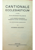 Cantionale ecclesiasticum 1925r.