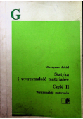 Statyka i wytrzymałość materiałów