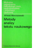 Metody analizy tekstu naukowego